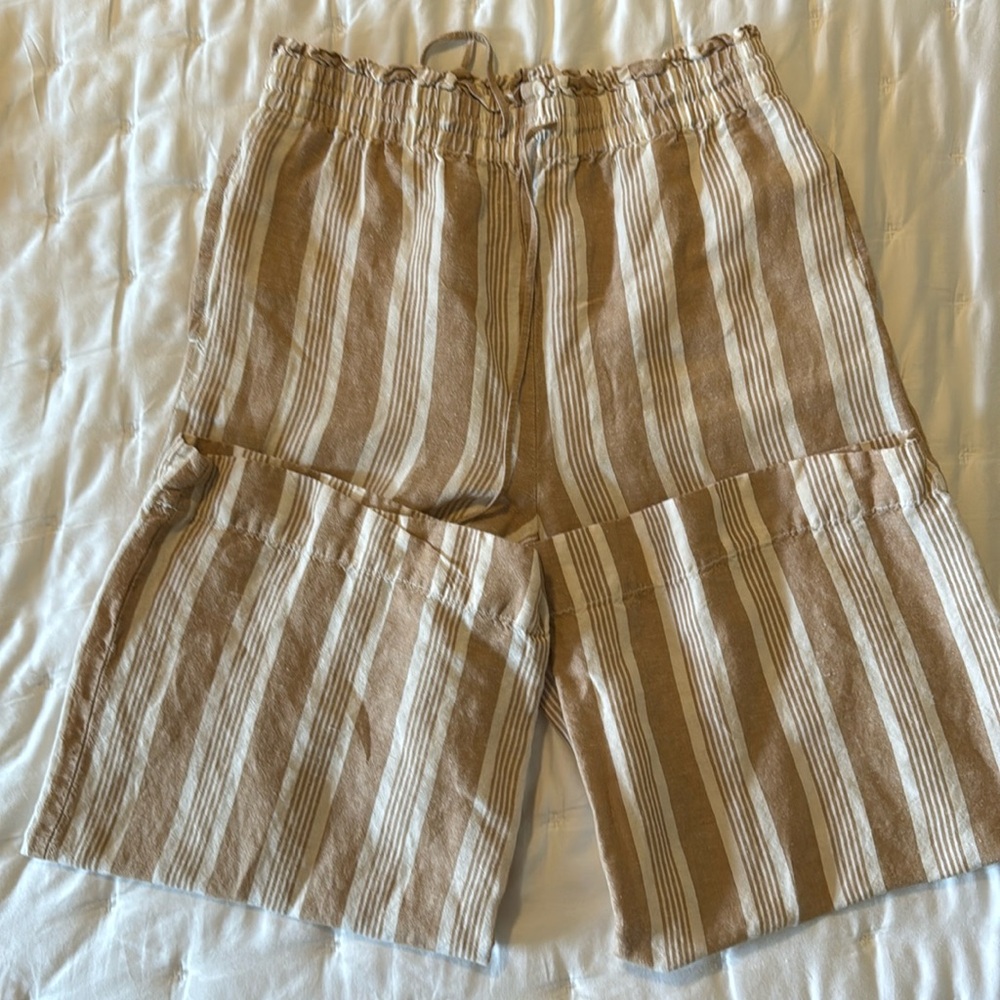 Madewell Linen cropped pants